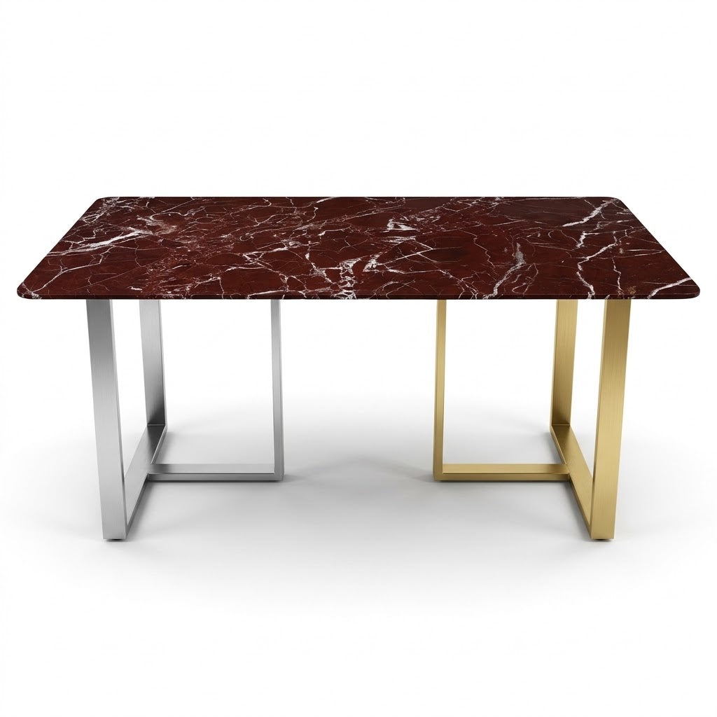 Marble Dining Table (Crimson)