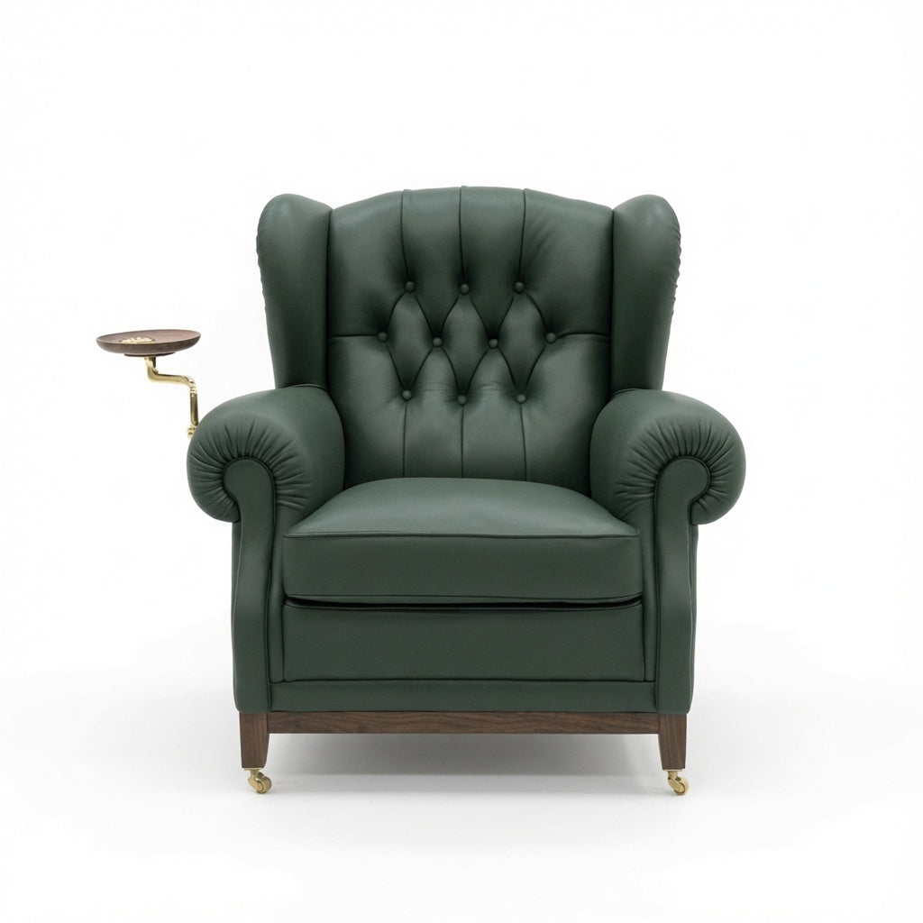 Emerald Leather Lounge Chair
