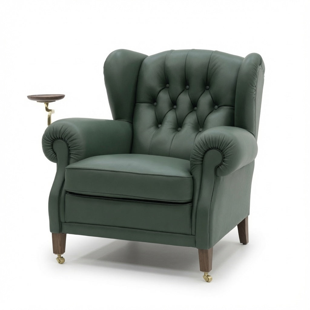 Emerald Leather Lounge Chair