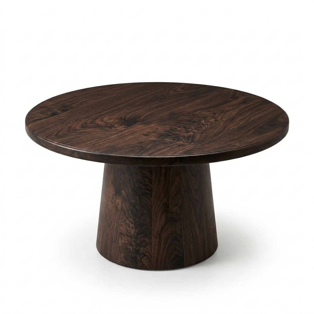 Walnut Round Dining Table