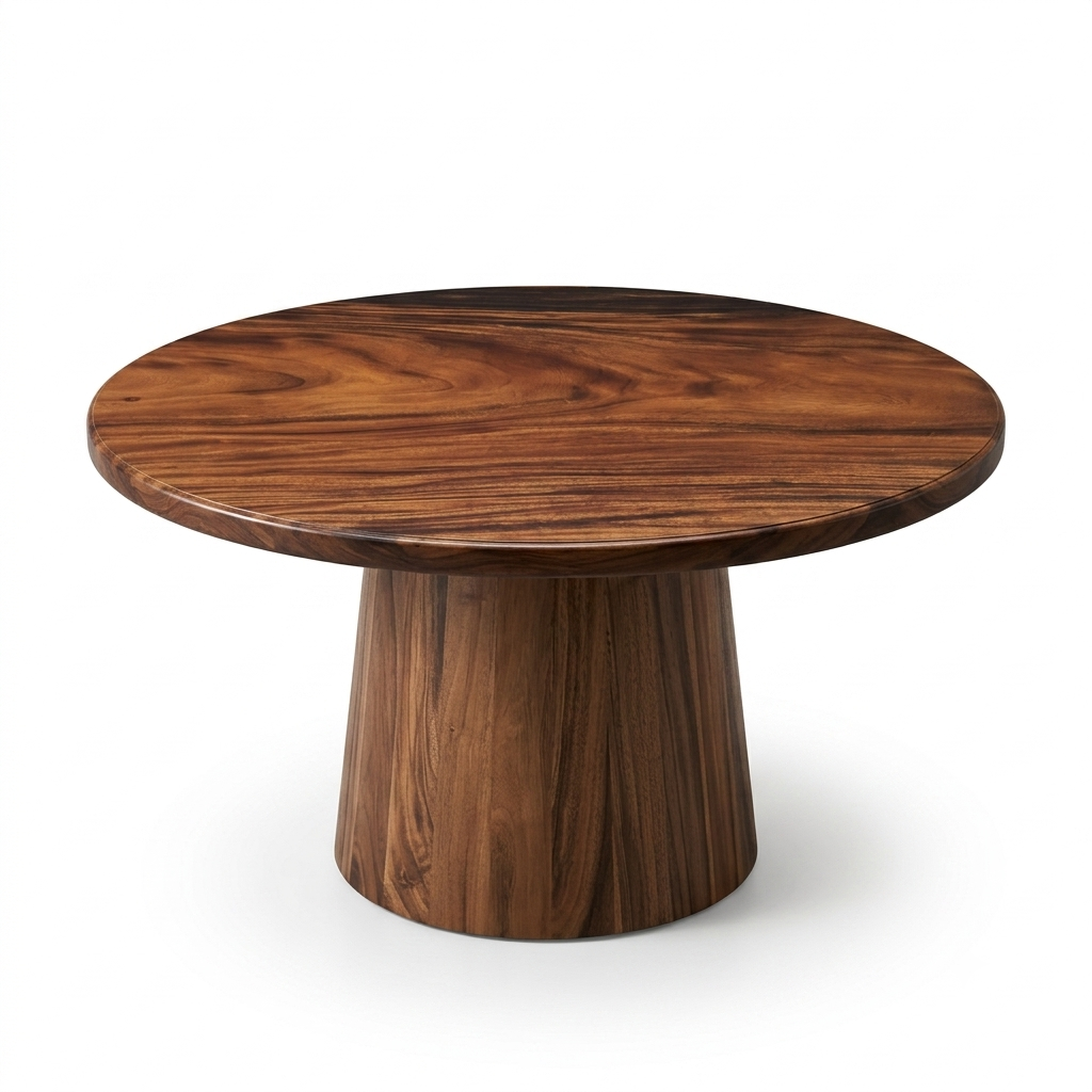 Walnut Round Dining Table