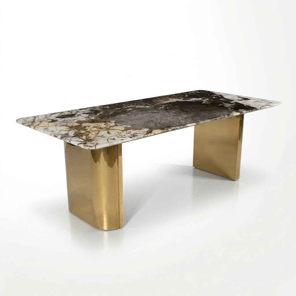 Marble Dining Table (Diamond Green)