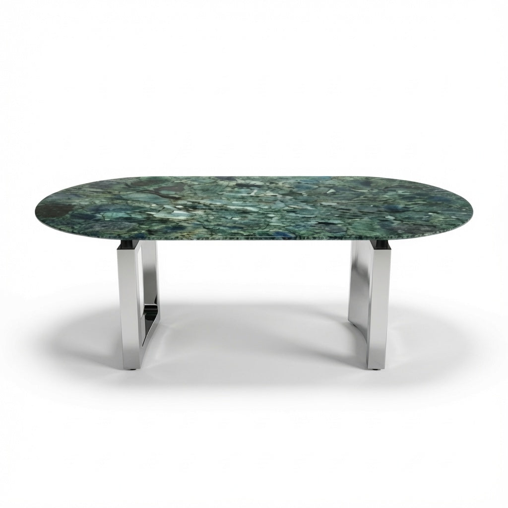 Marble Dining Table (Jade Green)