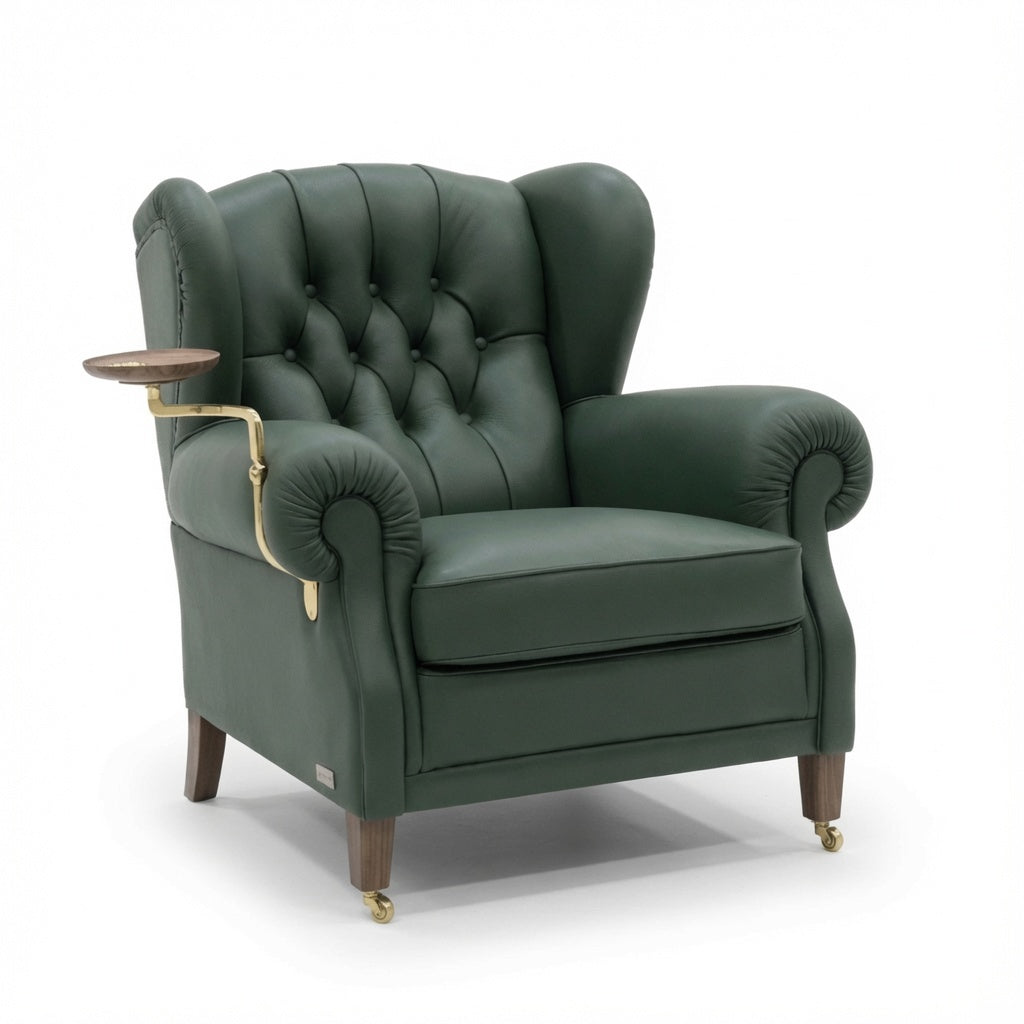 Emerald Leather Lounge Chair