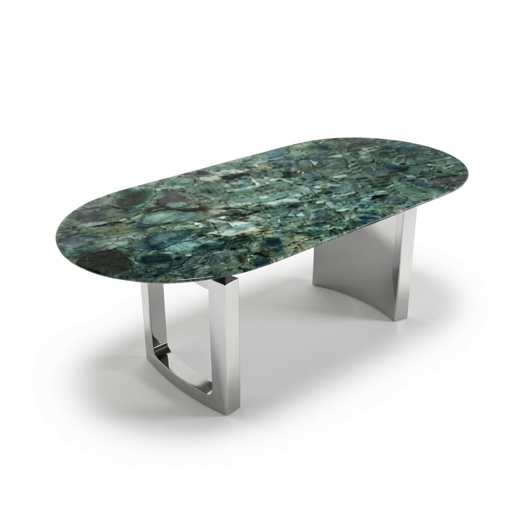 Marble Dining Table (Jade Green)